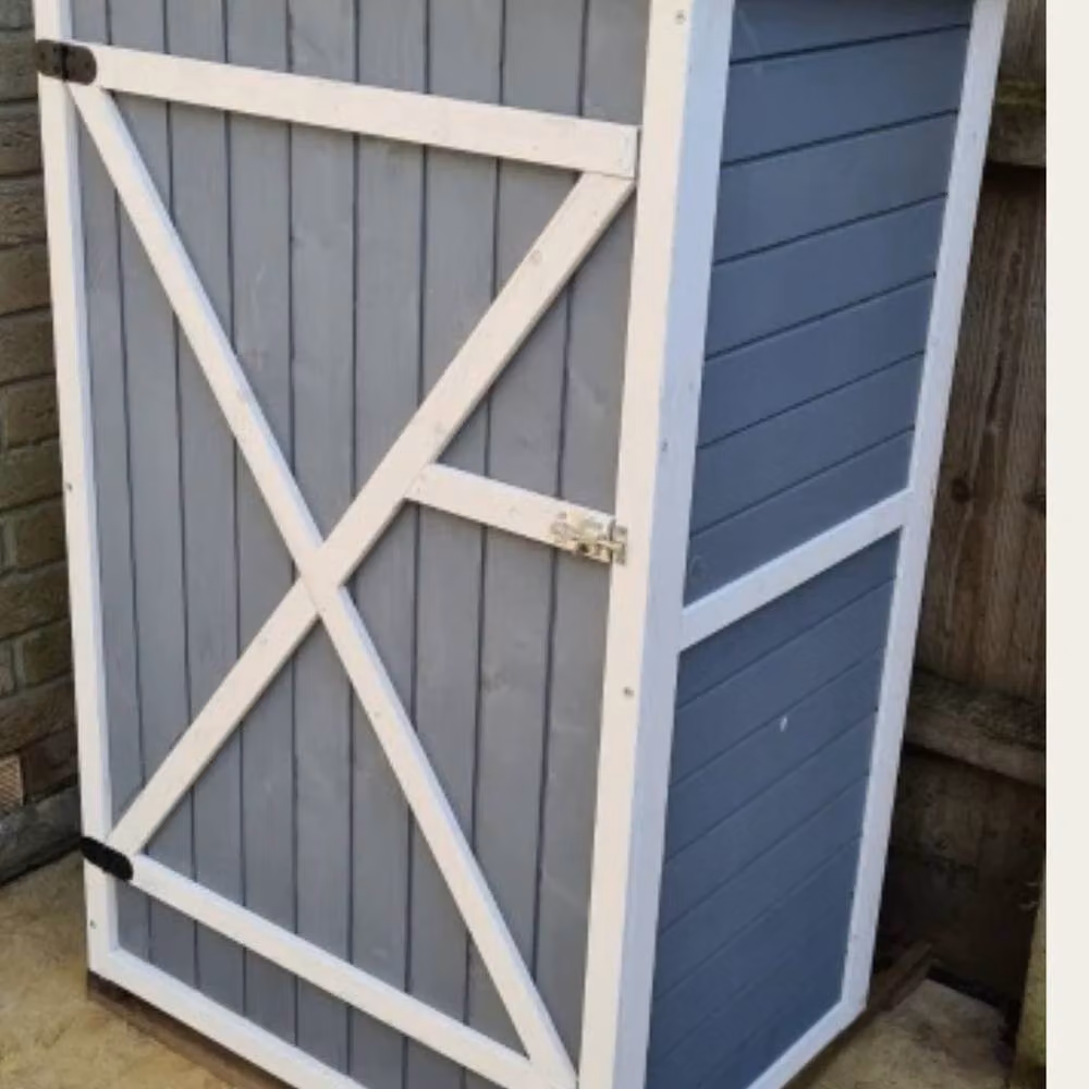 Kelvenix Waterproof Wooden Garden Shed in Grey – 4