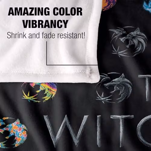 The Witcher Crest Collage Silky Touch Super Soft Fleece Throw Blanket, Multicolour, W/D: 152 x 127 cm – 3