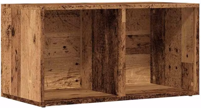 Berkfield Home LP Storage Box in Old Wood Brown, W/D/H: 69.5 x 34 x 36 cm – 1