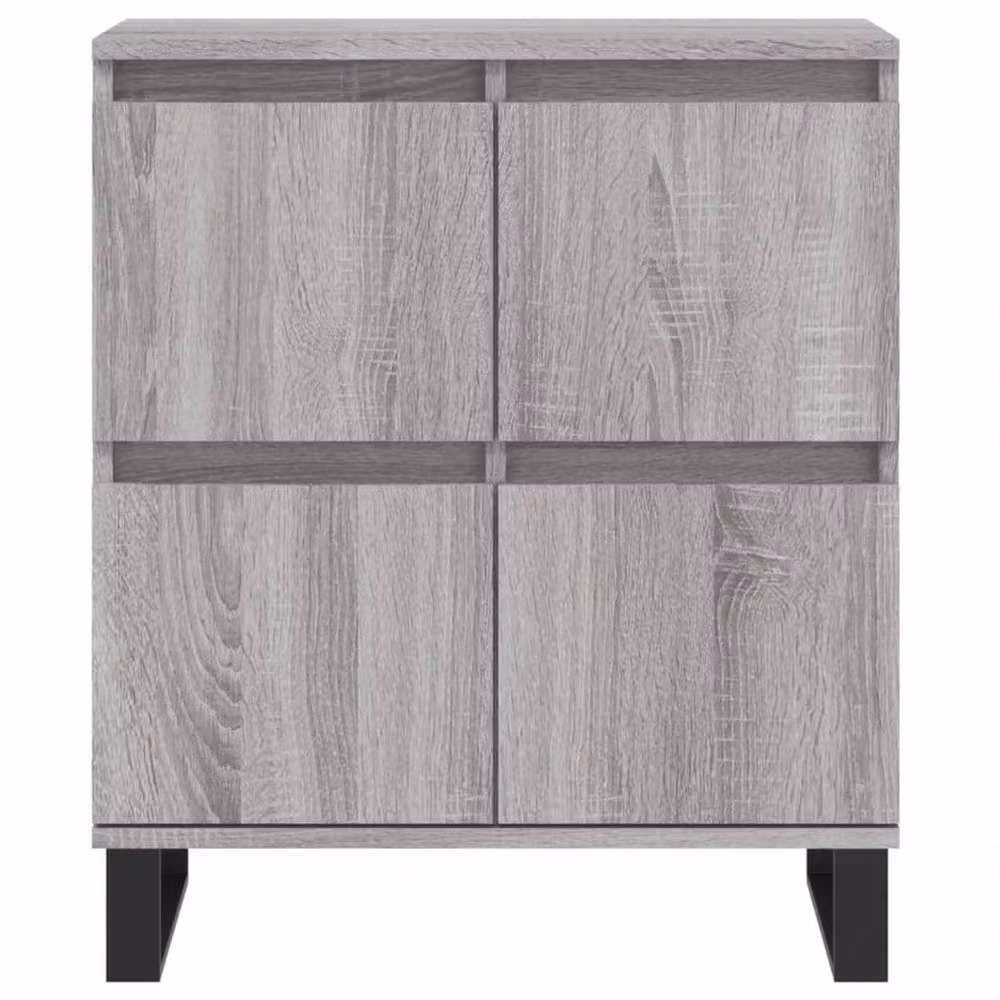 Berkfield Home Set of 3 Modern Grey Sonoma Sideboards in Engineered Wood – 4