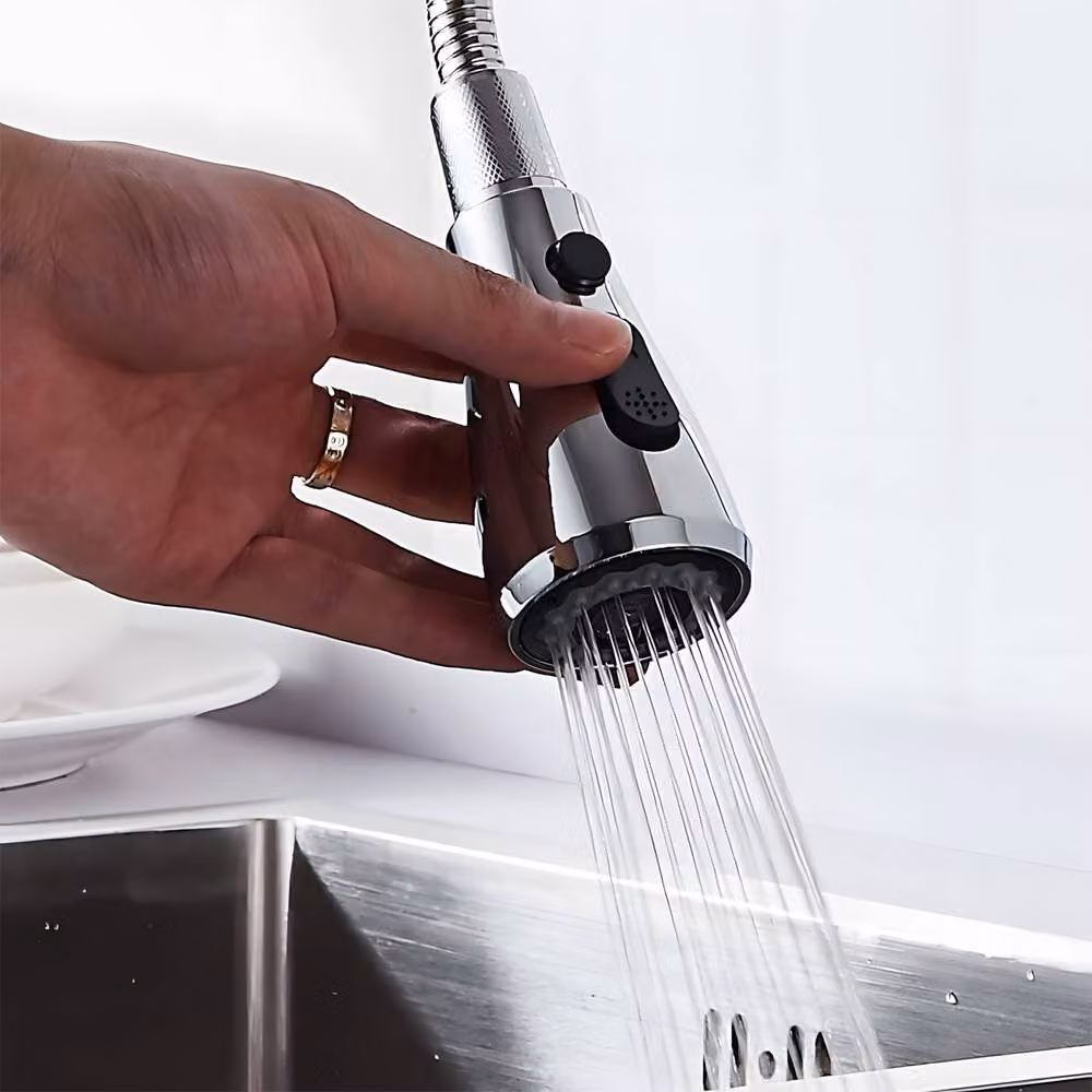 Heable Chrome Silver Functional Kitchen Tap Spray Head Replacement – 3
