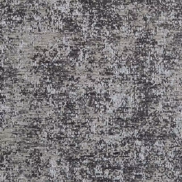 Clarke & Clarke Shimmer Fabric in Charcoal Grey and Silver
