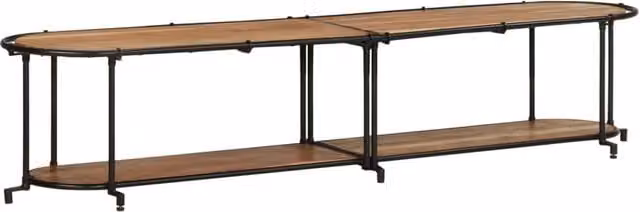 Berkfield Home Industrial Acacia Wood TV Cabinet in Brown, W/D/H: 200 x 42 x 40 cm