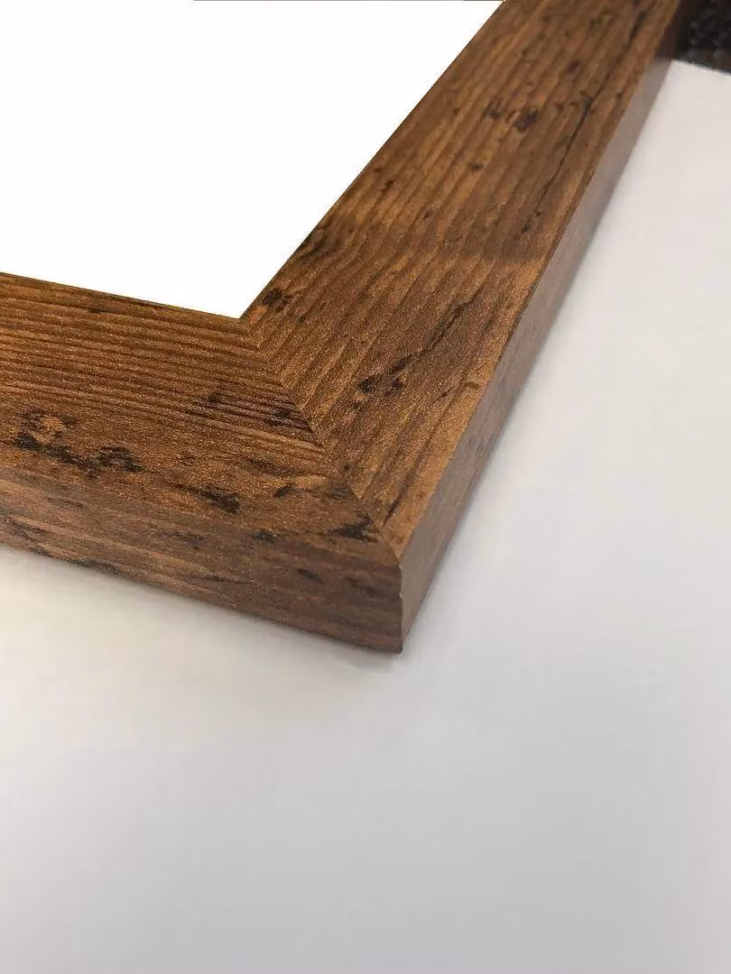 Frames & Mirrors 4U Metro Vintage Walnut Wood Frame with Dark Grey Mount for 14 x 8 Inch Images – 2