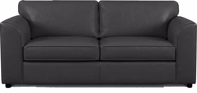Furnishings For Less UK Danbury 3 Seater Leather Sofa in Black – 1