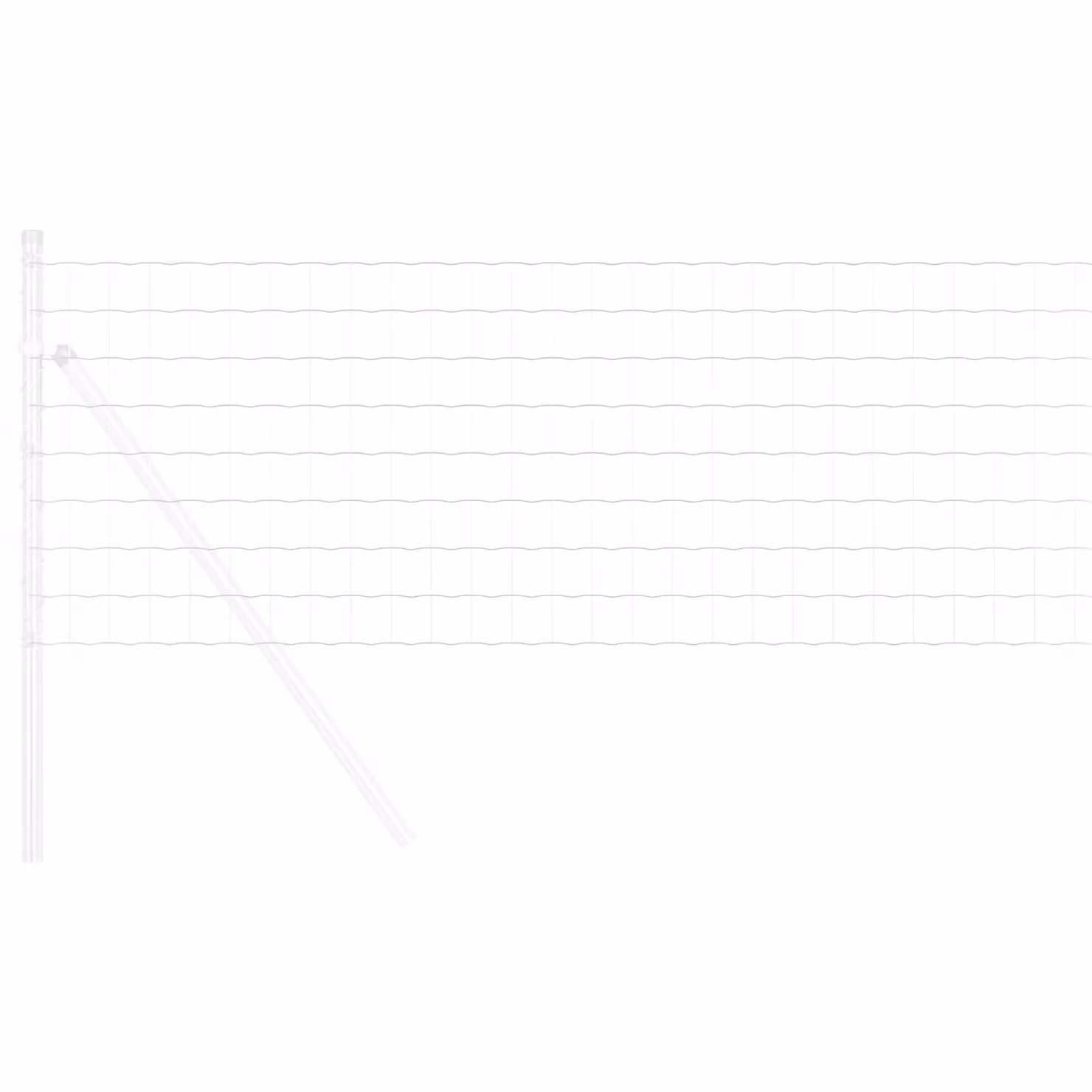 Berkfield Home Euro Fence Galvanised Steel in Silver, H: 0.4 m x W: 50 m – 2