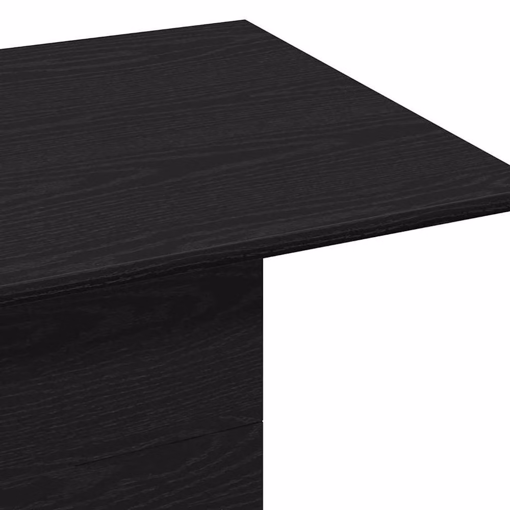 Berkfield Home Modern Black Oak Coffee Table, W/D/H: 102 x 55.5 x 40 cm – 4