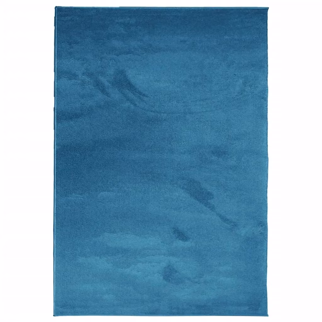 Berkfield Home OVIEDO Short Pile Rug in Turquoise Blue, W: 200 cm, D: 280 cm – 2