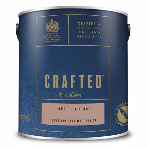 Crown Crafted One Of A Kind Matt Emulsion Warm Mid Brown Paint 2.5L – 3