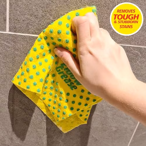 Elbow Grease Power Cloths with Scrub Dots, Yellow, 7 Pack – 5