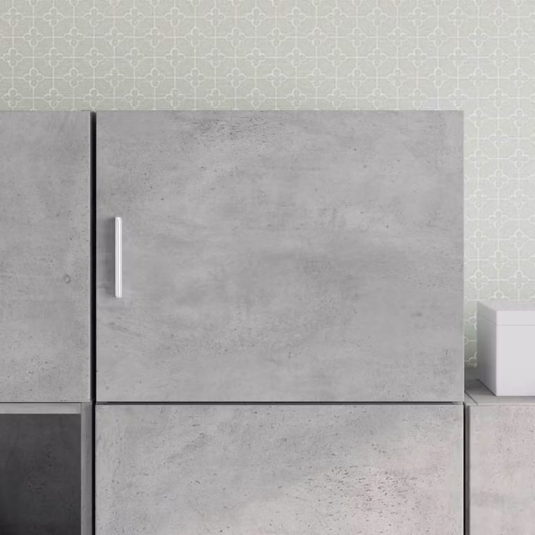 Berkfield Home Wall Cabinet in Concrete Grey, W: 50 cm, D: 42.5 cm, H: 40 cm