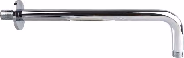 Nes Home Round Wall Mounted Shower Arm in Silver, 300mm