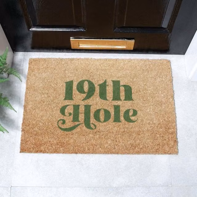 Artsy Mats 19th Hole Doormat in Brown, W/D: 60 x 40 cm