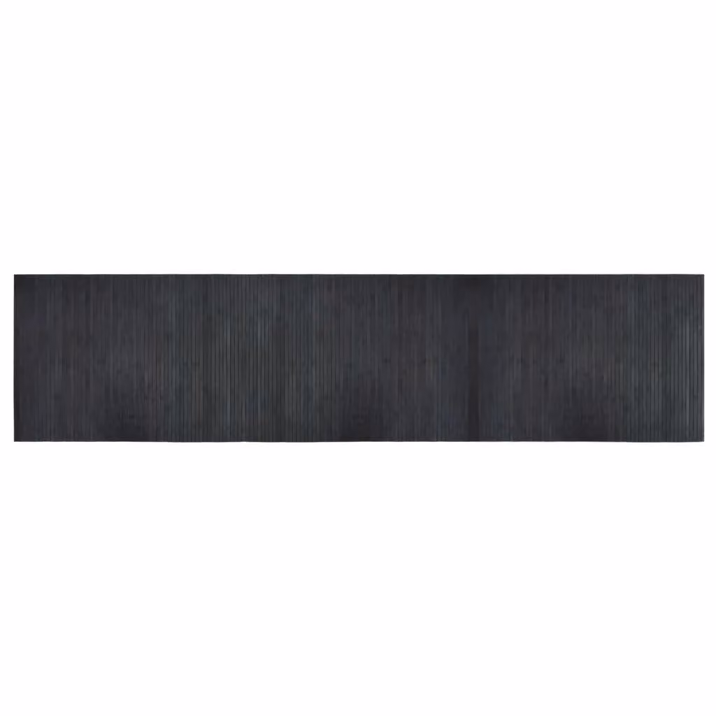 Berkfield Home Rectangular Bamboo Rug in Grey, W: 70 cm, L: 300 cm – 1