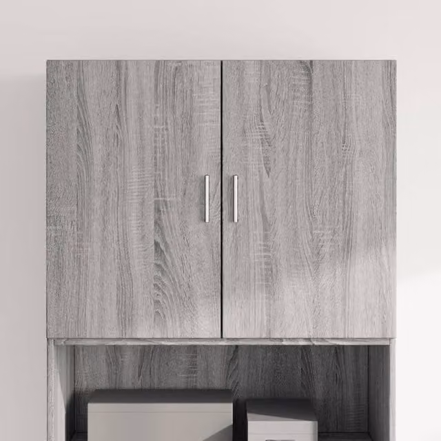 Berkfield Home Grey Sonoma Wall Mounted Cabinet W/D/H: 80 x 42.5 x 64 cm