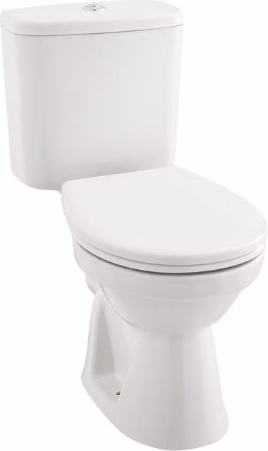 Clifton Premium Open Back Rimless Pan Toilet Set with Soft Close in White – 1