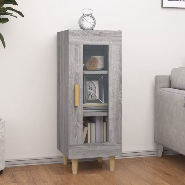 Berkfield Home Grey Sonoma Sideboard in Engineered Wood, W/D/H: 34.5 x 34.5 x 90 cm – 1