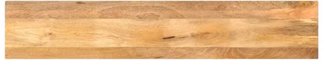 Berkfield Home Rectangular Solid Mango Wood Table Top in Brown, W: 180 cm, D: 20 cm, H: 3.8 cm – 1