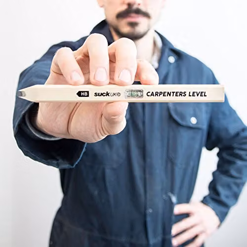 Suck UK Spirit Level Pencil in Black and Multicolour – 2