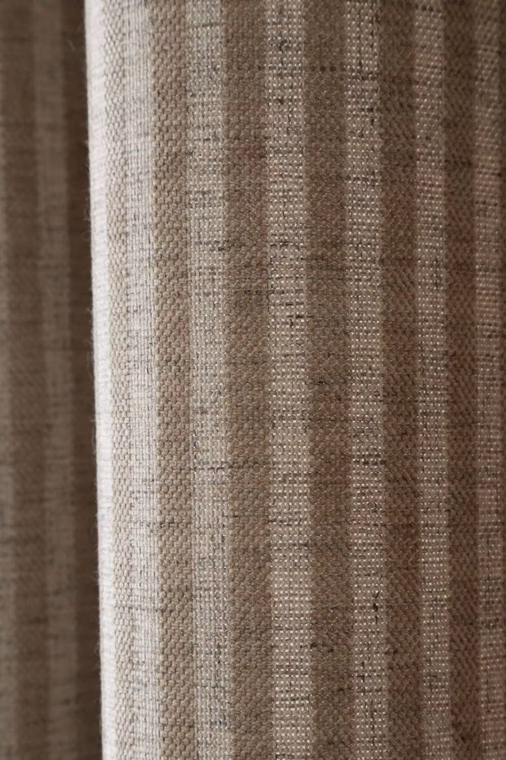 Bianca Chenille Stripe Lined Eyelet Curtains in Beige, Width: 168 cm, Drop: 229 cm – 2