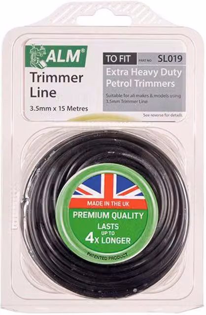 Alm Black Strimmer Cutting Line 3.5mm x 15m (Pack of 2) – 1