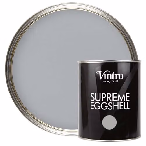 Vintro Lincoln Grey Eggshell Paint for Walls, Wood and Trim, 1 Litre