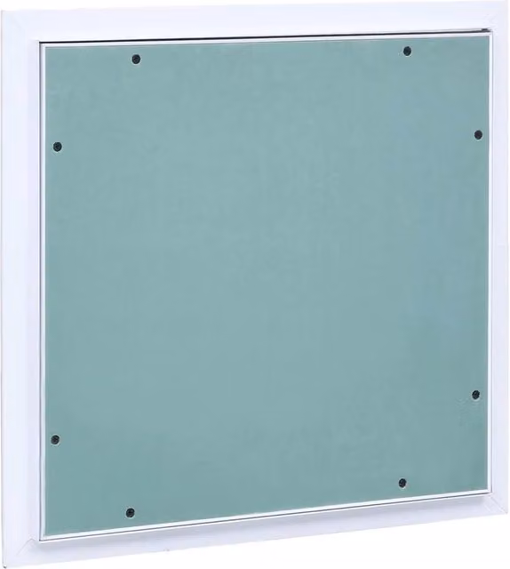 Berkfield Access Panel with Aluminium Frame and Plasterboard, W/D/H: 30 x 30 x 3 cm