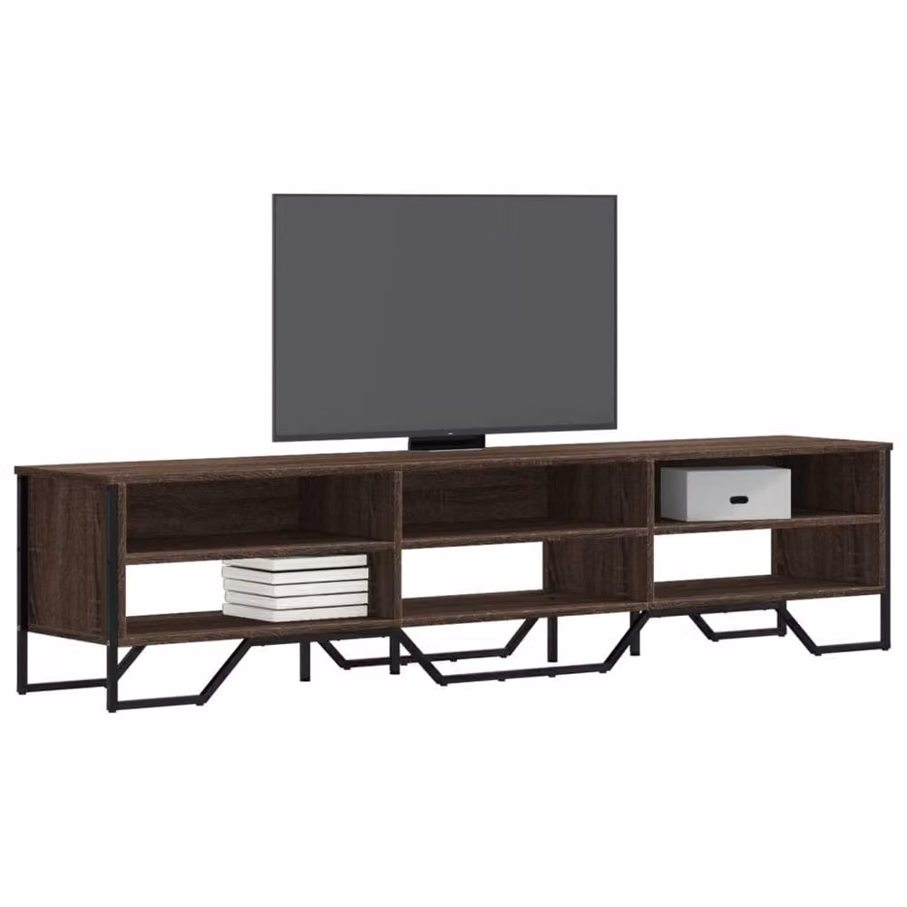 Berkfield Home Brown Oak TV Cabinet, W/D/H: 180 x 34 x 41 cm – 2