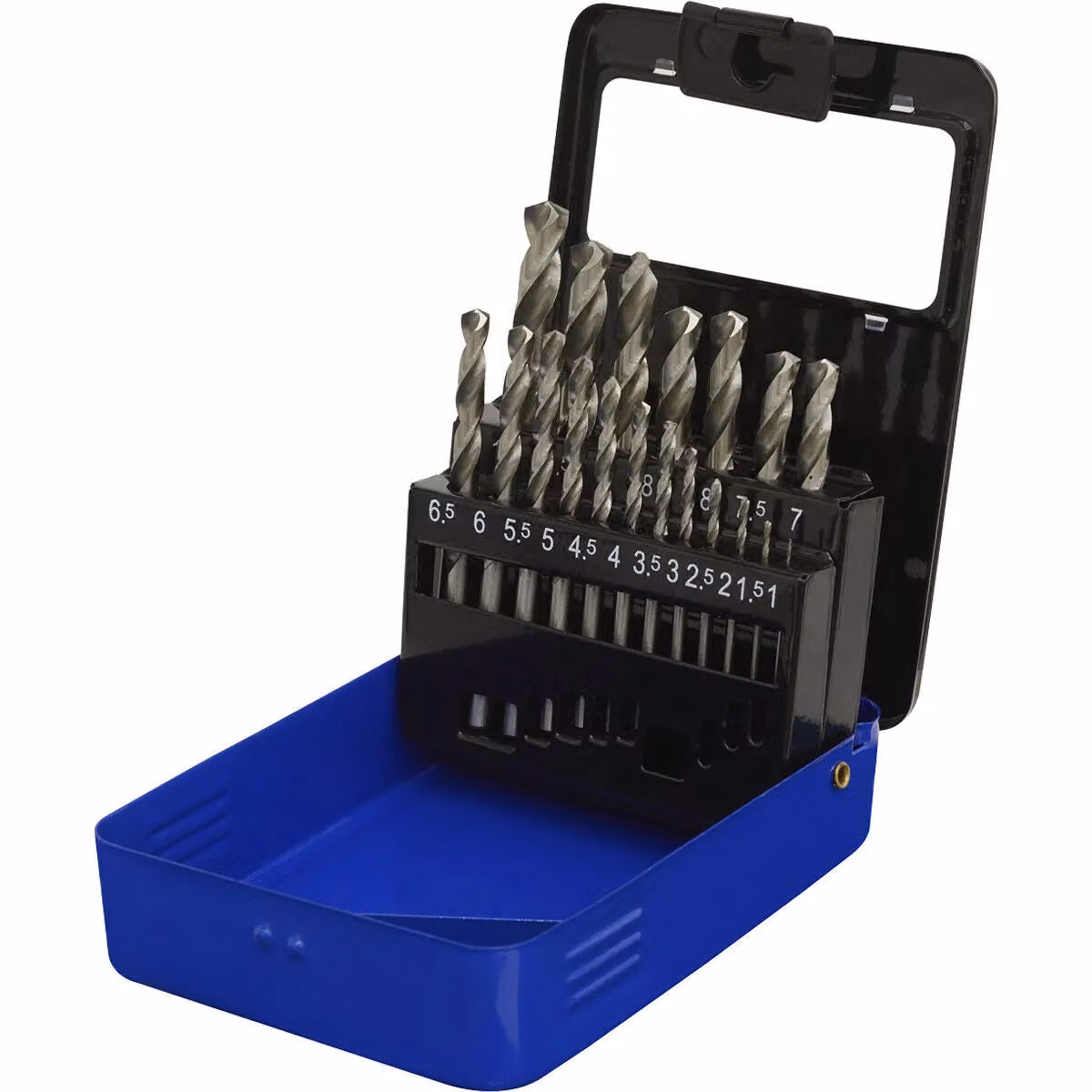 Loops 19 Piece HSS Twist Drill Bit Kit in Silver and Multicolour – 2