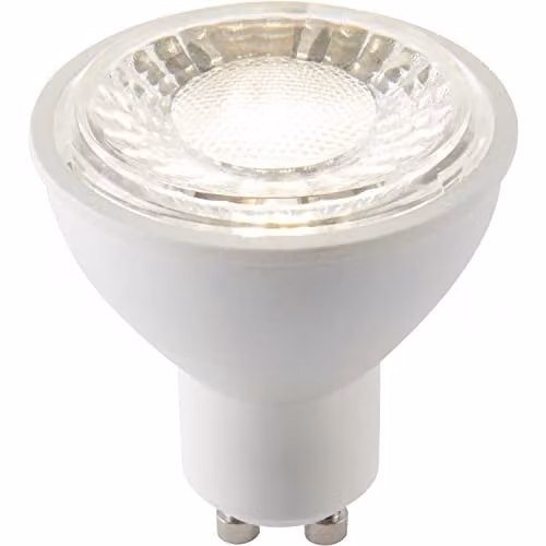Loops 7W SMD GU10 LED Dimmable Light Bulb, 4000K Cool White, 550 Lumens, Matt White
