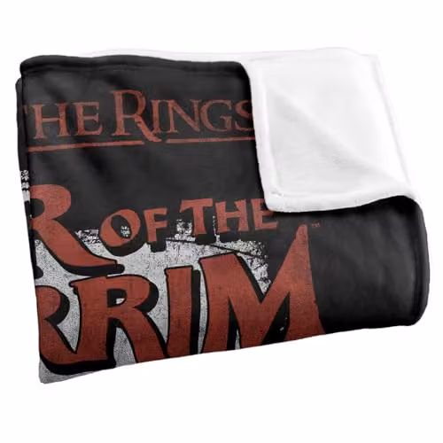 LOGOVISION Lord of the Rings War of the Rohirrim Helm Hammerhand Band Super Soft Silky Touch Fleece Throw Blanket, Multicolour, W: 152 cm, D: 127 cm – 2