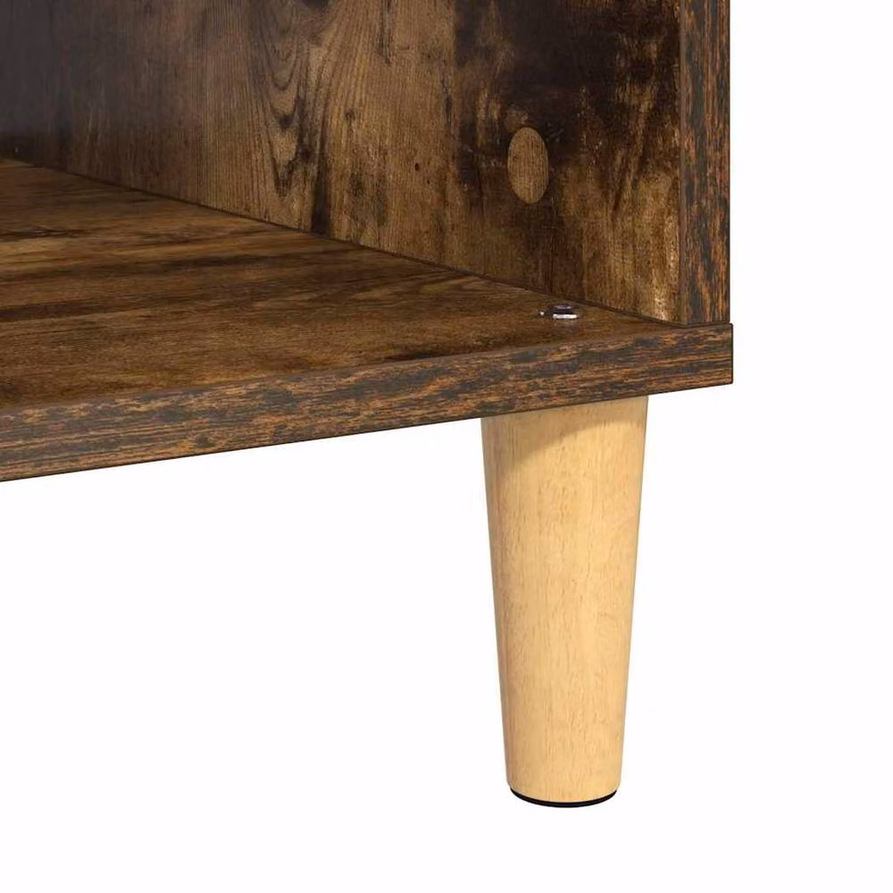 Berkfield Home Modern Storage Cabinet with Door in Smoked Oak Brown, W/D/H: 103.5 x 35 x 35 cm – 6