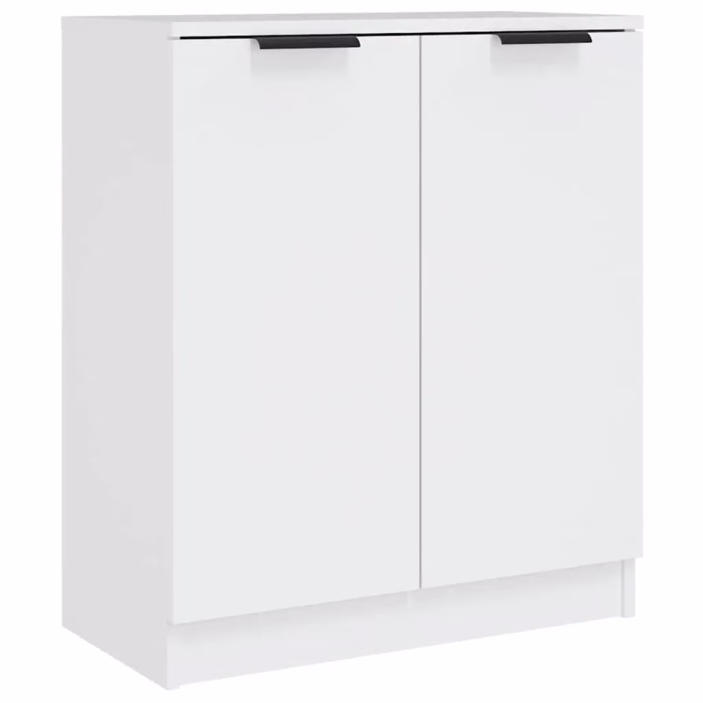 Berkfield Home White Minimalist Sideboard in Matt MDF, W: 60 cm, D: 30 cm, H: 70 cm – 2