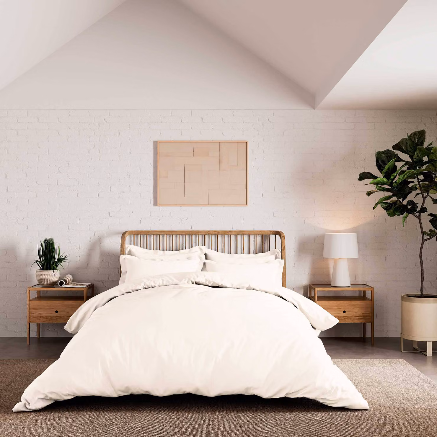 Bedeck Luxury Chalk Cream Super Kingsize Duvet Cover, 500 Thread Count 100% Cotton Mako Satin – 2