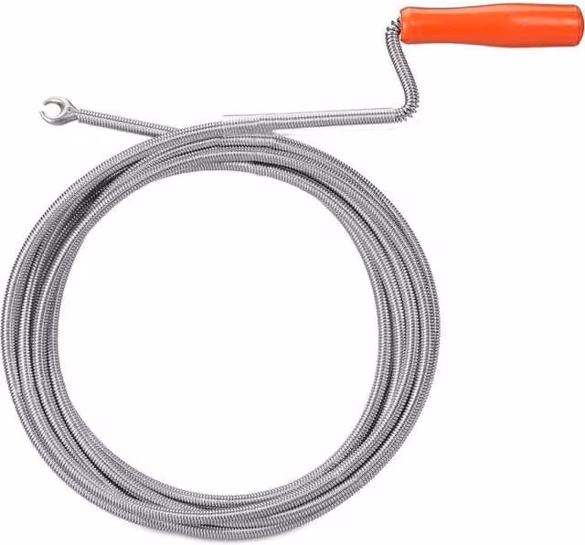 Kelvenix Flexible Drain Unblocker Auger Pipe Cleaner in Silver