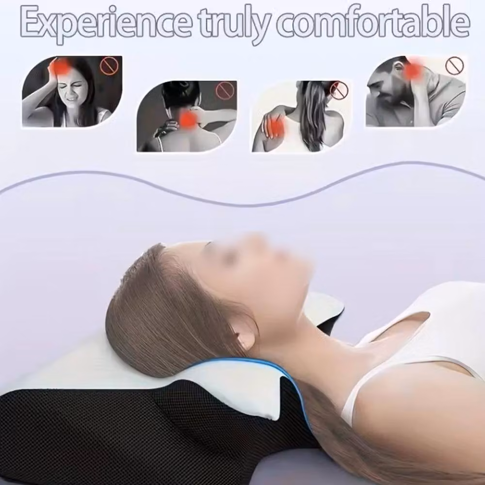 Ventryn Ergonomic Memory Foam Cervical Wedge Pillow for Neck and Shoulder Pain, White – 4