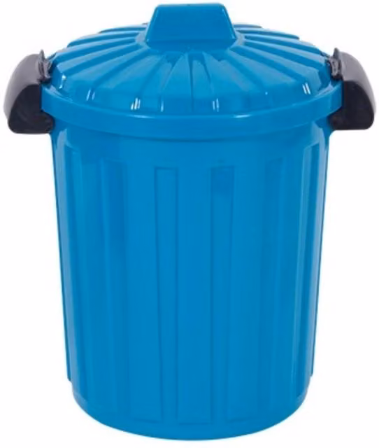 RSW Blue Clip Top Storage Bin 25L with Lid and Handles