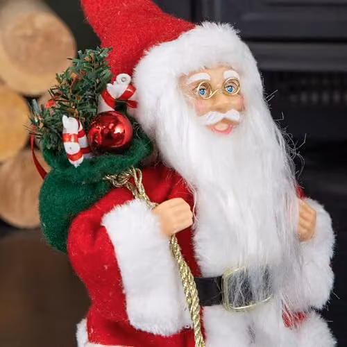 Samuel Alexander Red and White Traditional Hanging Santa Christmas Pendant, 24 cm – 3