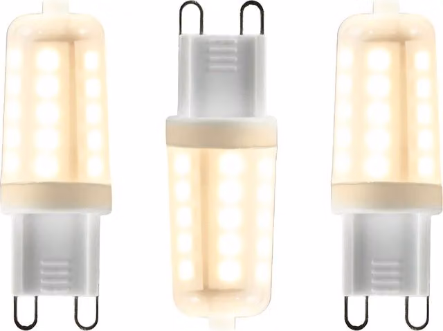 Litecraft 3 Pack of 3.5 Watt G9 Dimmable Warm White LED Capsule Bulbs