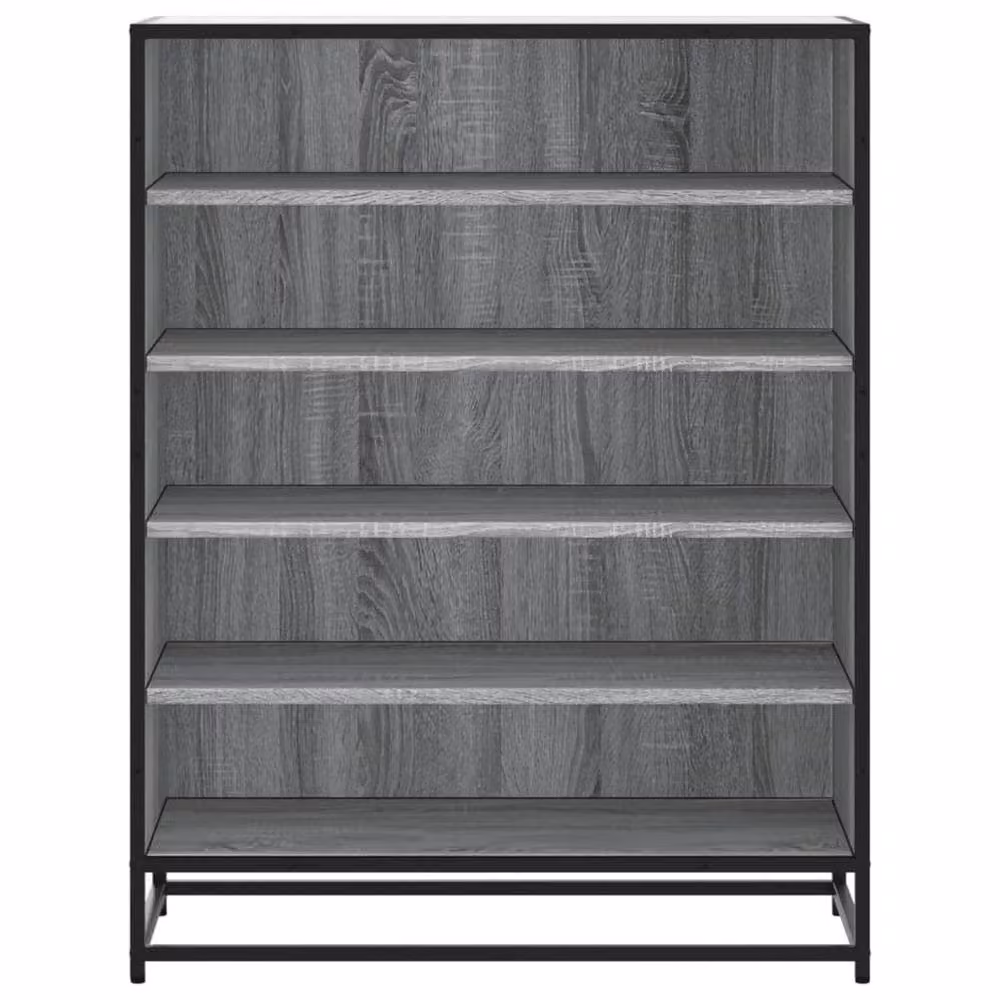 Berkfield Home Grey Sonoma Shoe Cabinet with Hinged Doors and Internal Shelves, W/D/H: 75 x 38 x 97.5 cm – 3