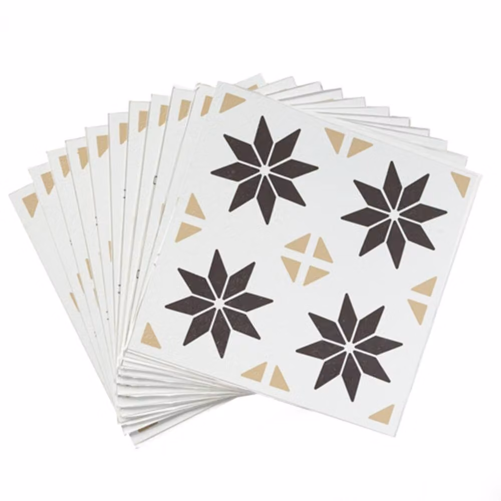 D-C-Fix Vivid Stars Self Adhesive Vinyl Floor Tiles, White, Pack of 11, W/D/H: 30.48 x 30.48 x 30.48 cm – 2