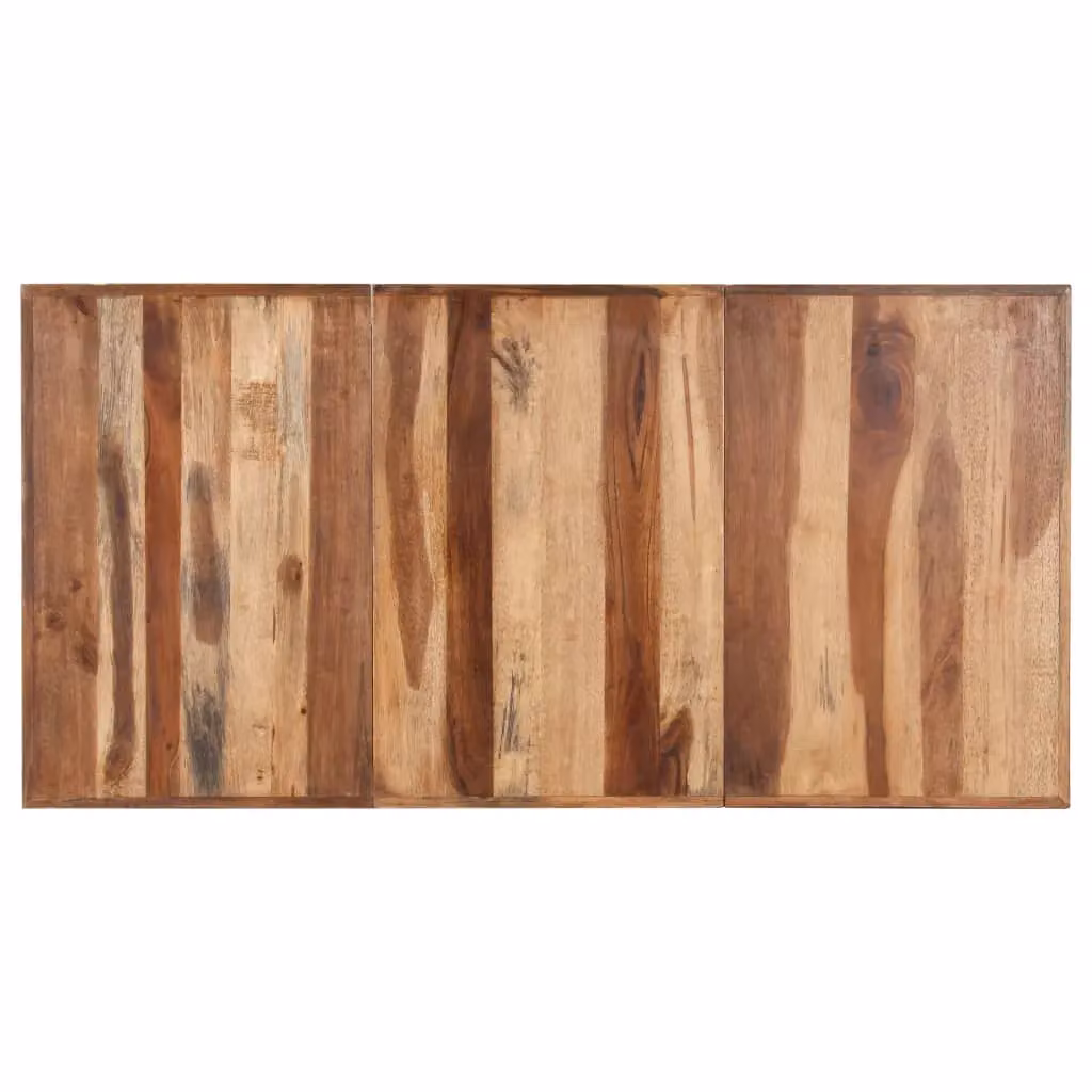 Berkfield Home Rectangular Dining Table in Brown Acacia and Rubberwood with X-Frame Legs, W/D/H: 180 x 90 x 75 cm – 3