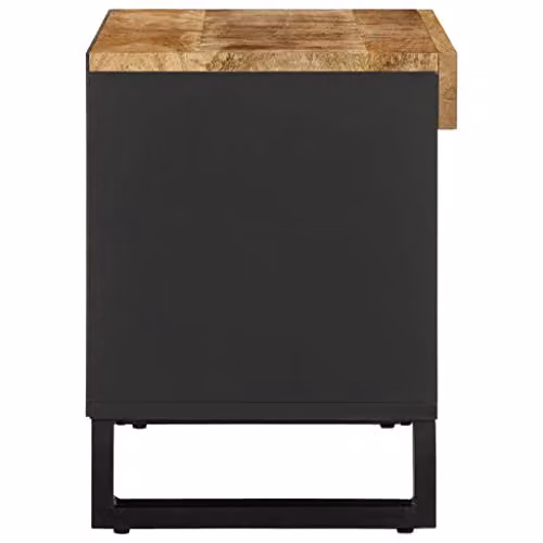vidaXL Industrial Mango Wood TV Cabinet, Brown, W: 85 cm, D: 33 cm, H: 43.5 cm – 5