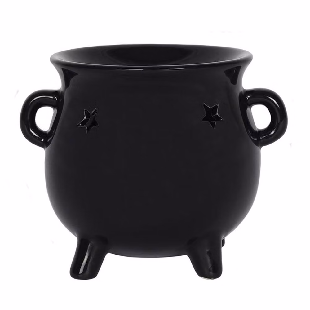 Uniqueful Black Ceramic Cauldron Oil Burner for Tealights – 2