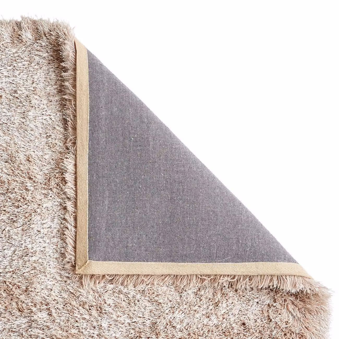 The Rug Shop UK Handmade Modern Shaggy Area Rug in Beige, W: 200 cm, D: 290 cm – 2