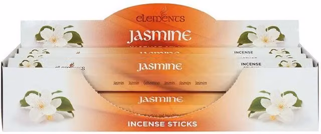 Elements Jasmine Floral Incense Sticks, Set of 6 Packets, Orange – 1