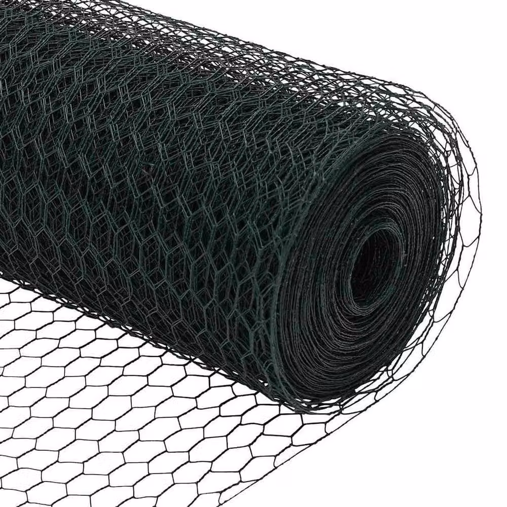 Berkfield Home Green Steel Hexagon Fence, 1.4 x 25 m – 7