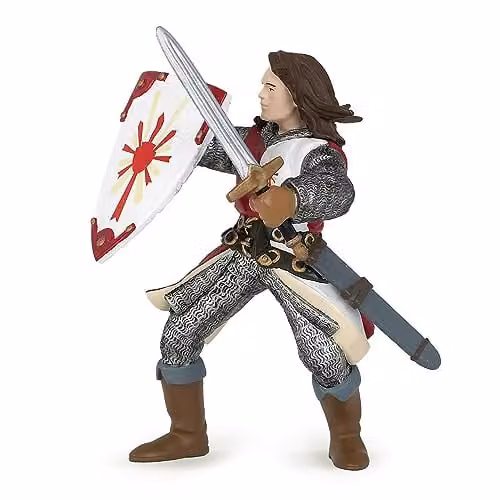 Papo Red Lancelot Figure from the Fantasy & Medieval Collection
