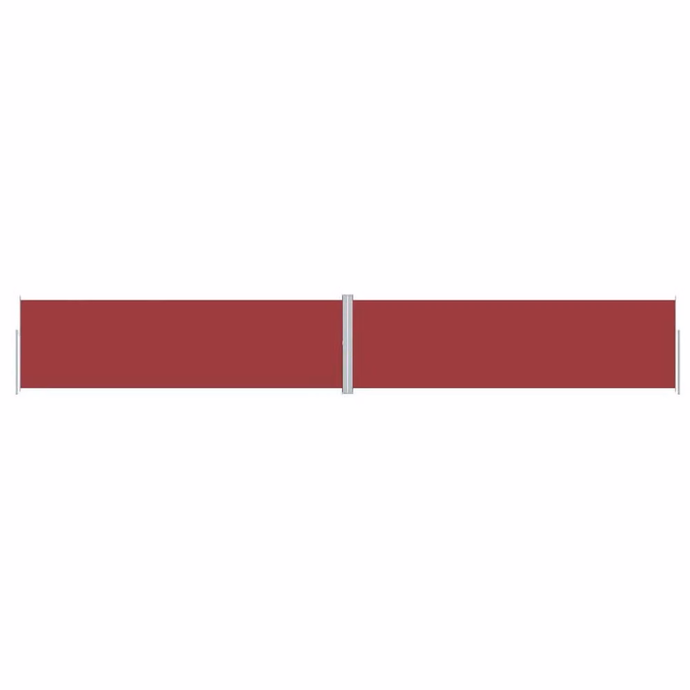 Berkfield Home Red Retractable Polyester Roller Side Awning W/H: 1200 x 180 cm – 2