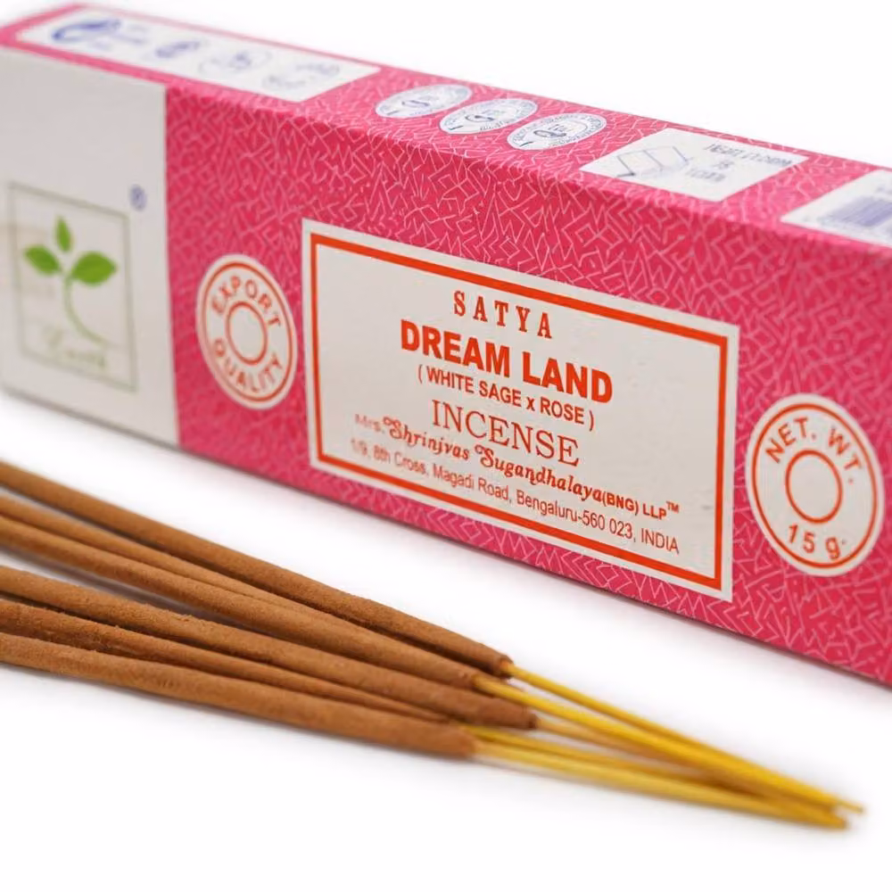 KDMD Satya Dream Land Incense Sticks with White Sage and Rose, 15g, Brown – 2